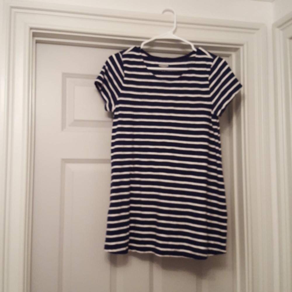 Maternity nautical striped t shirt